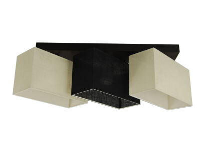 Lampa sufitowa – JULS31ECSCD - abażur ECRU CZARNY 