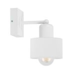 Biały kinkiet LED WD-WE10x10WE jednopunktowy z litego drewna - 2