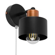Czarny kinkiet LED z włącznikiem SHWD-OME1010MO jednopunktowy industrialny z metalu