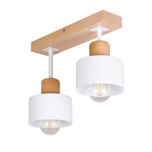 Lampa sufitowa DWE30x7BU buk biała 2xE27