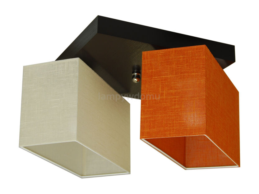 Lampa sufitowa – JULS22ECORD - abażur ECRU POMARAŃCZOWY 