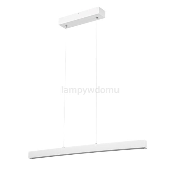 Biała lampa wisząca LED 80 cm z drewna jesionowego L80KB-4K-WEIß wymienny LED wysokość 30-150 cm