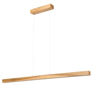 Lampa wisząca LED 115 cm z drewna jesionowego w stylu rustykalnym L115KB-4K-RUSTIKAL wymienny LED wysokość 30-150 cm