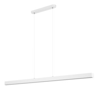 Biała lampa wisząca LED 116cm z metalu W116LED-4K-WEIß wymienny LED wysokość 30-150 cm