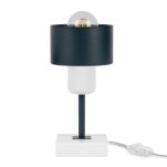 Antracytowo-biała lampka nocna stołowa DTI-AN10x10WE buk 1xE27 - 2