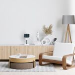 Antracytowo-biała lampka nocna stołowa DTI-AN10x10WE buk 1xE27 - 3