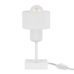 Biała lampka nocna stołowa DTI-WE10x10WE buk 1xE27 - 2